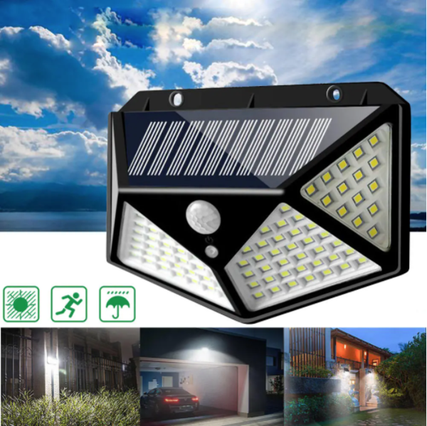 Вуличний світильник Solar Motion 100 LED з датчиком руху і сонячною батареєю