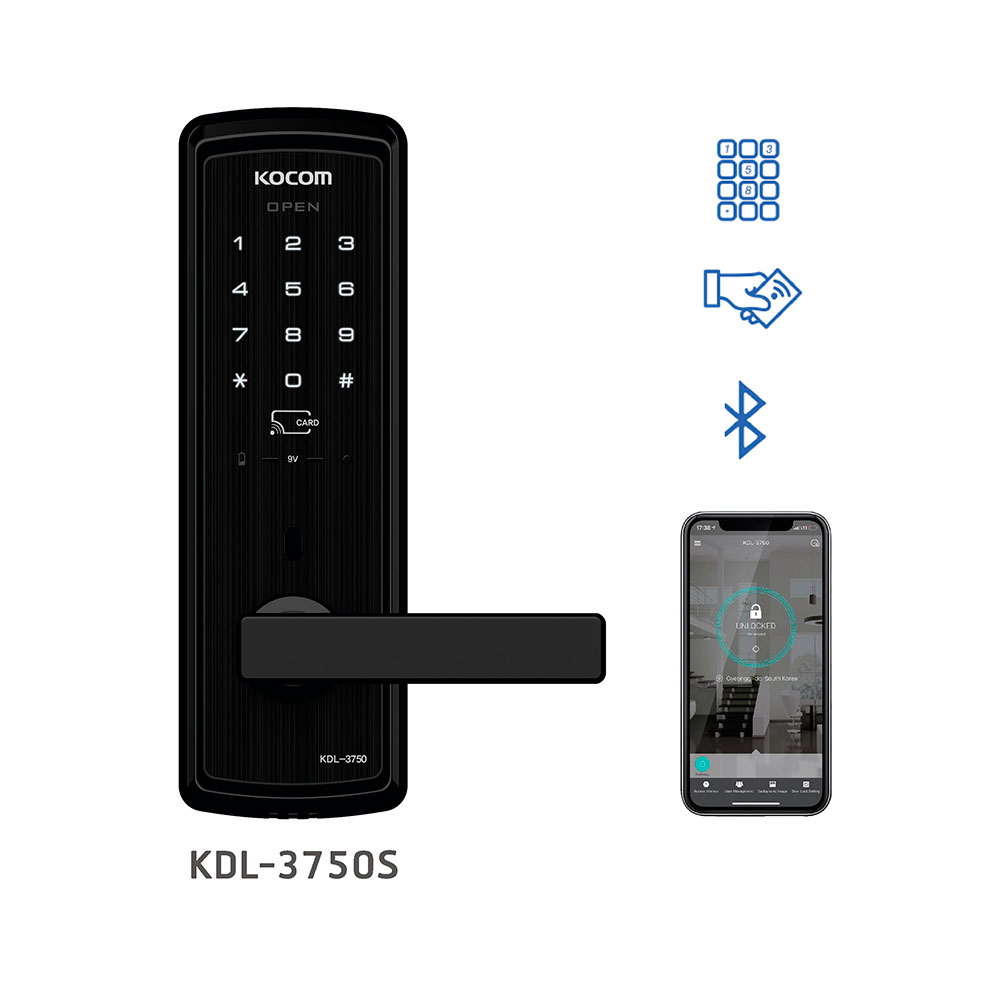 Электронный замок Kocom KDL-3750S на батарейках Электронный замок Kocom KDL-3750S на батарейках