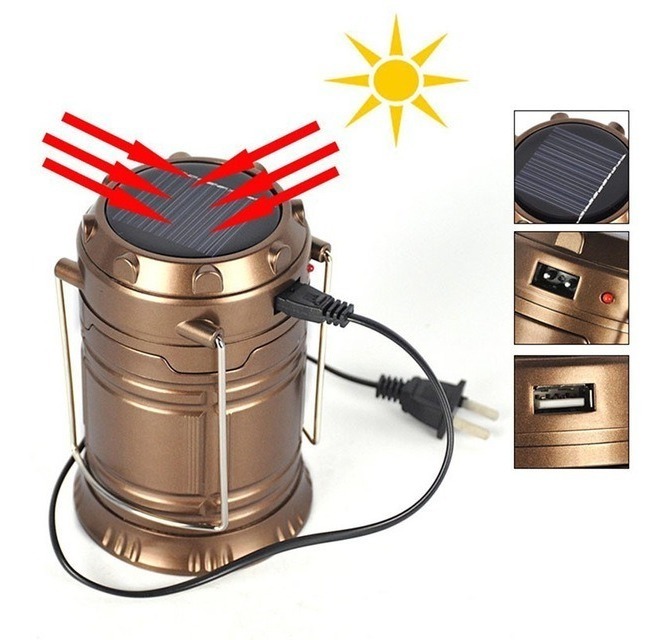  Світлодіодний ліхтар для кемпінгу з сонячною панеллю G5800 