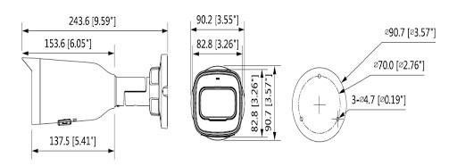 IP Zoom камера ЄZ-IP DH-IPC-B2B40P-ZS 4 Mp (2.8-12 мм)
