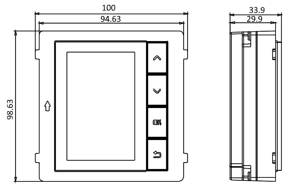 DS-KD-DIS для вызывной панели DS-KD8003-IME1