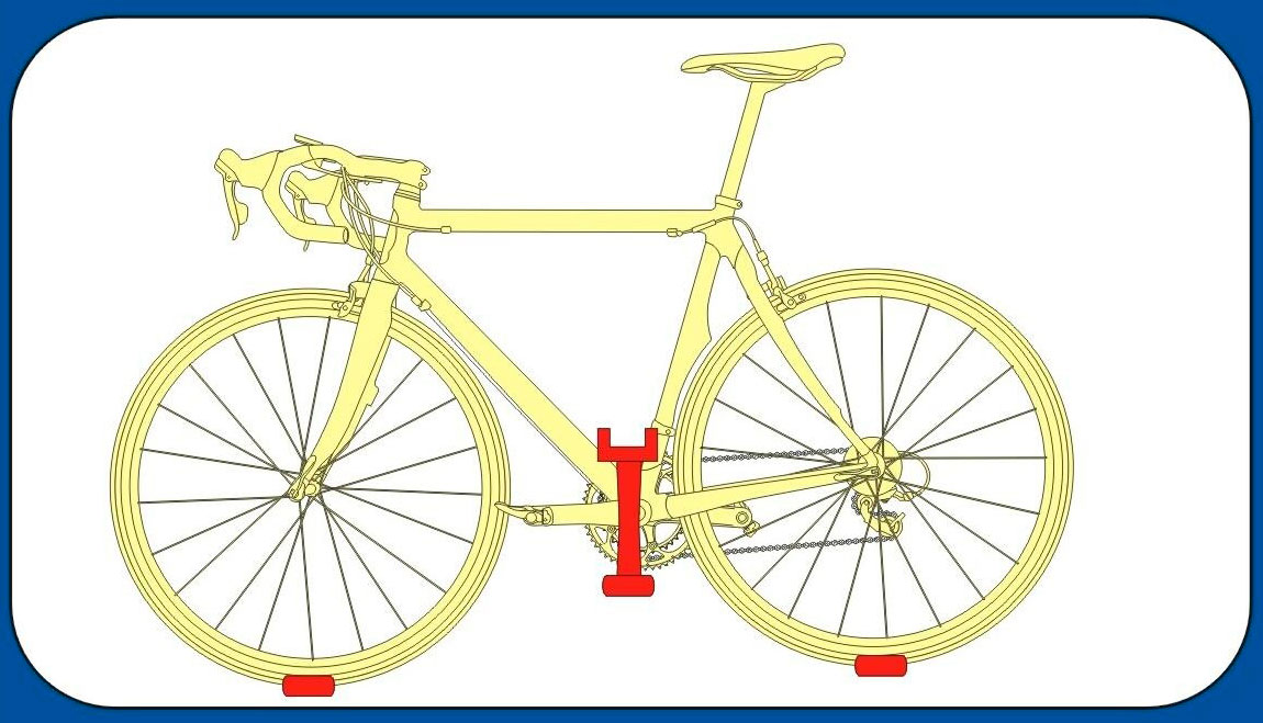 Кріплення для велосипеда на стіну за педаль