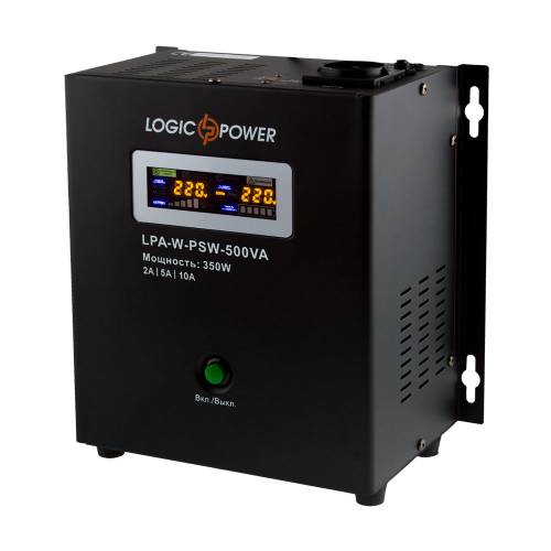Фото Джерело безперебійного живлення LogicPower LPA-W-PSW-500VA 350 Вт, 2A/5A/10A, 220 В