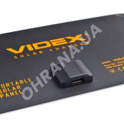 Фото 4 Портативний зарядний пристрій сонячна панель VIDEX VSO-F505U 5 Вт