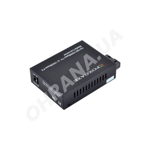 Фото Медіаконвертер FoxGate EC-Q-1G-1SM-1550nm-20-LFP