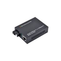 Фото 1 Медіаконвертер FoxGate EC-Q-1G-1SM-1550nm-20-LFP