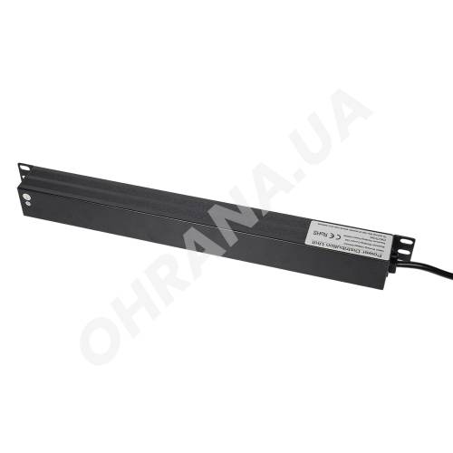 Фото Блок розеток E-NET PDU/8M-16А Black для комутаційної шафи 19"