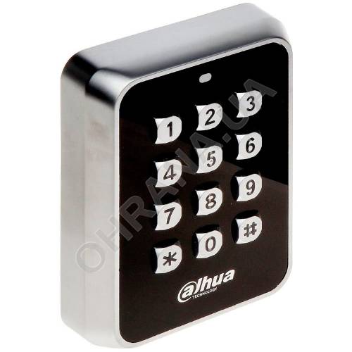 Фото Антивандальний RFID зчитувач карт Mifare з клавіатурою Dahua DH-ASR1101M