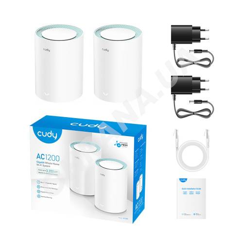 Фото Маршрутизатор Mesh-система WiFi 5 Cudy M1300 (2-Pack)
