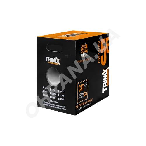 Фото Вита пара Trinix FTP Cat.5E 4х2х0.51 Cu (PVC) внутрішня екранована, бухта 305 м