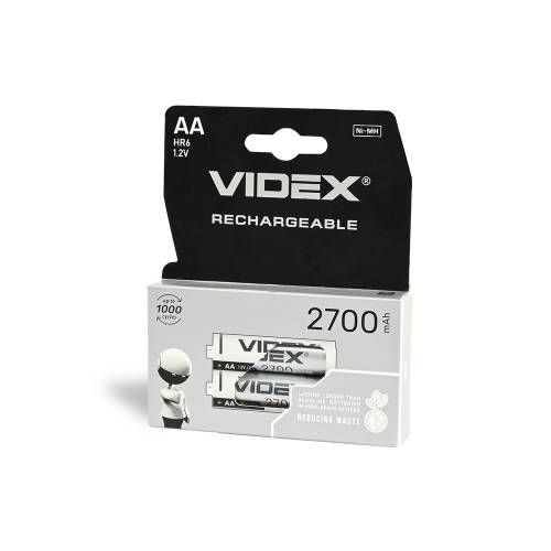 Фото Аккумуляторы никель-металлогидридные VIDEX HR6/AA 1.2 В, 2700 мА·ч