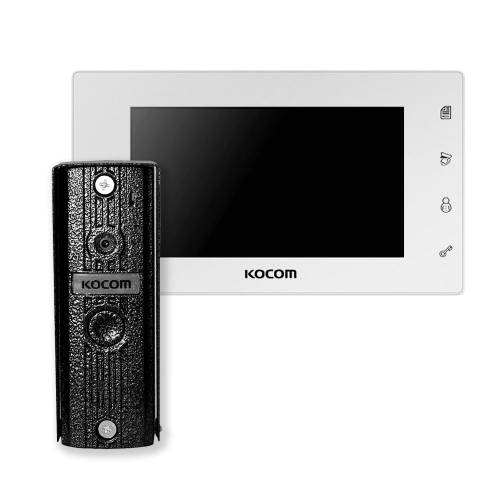 Фото Комплект видеодомофона Kocom KCV-504 Mirror+вызывная панель KC-MC20