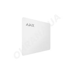 Фото 2 Защищенная бесконтактная карта для клавиатуры Ajax Pass White (100шт)