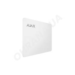 Фото 2 Защищенная бесконтактная карта для клавиатуры Ajax Pass White (100шт)