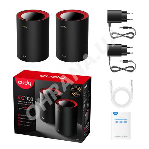 Фото Маршрутизатор Mesh-система WiFi 6 2.5G Cudy M3000 (2-Pack)