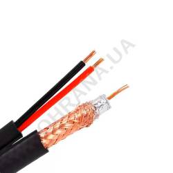 Фото 2 Комбинированный кабель EuroSat RG59+2х0,5 CCA PE черный