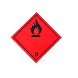 Фото 1 Наклейка предупреждающая «Легковоспламеняющиеся жидкости» 250 х 250 мм