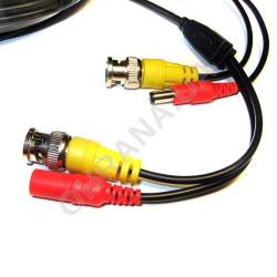 Фото 2 Готовый кабель для видеонаблюдения BNC+DC 20 м