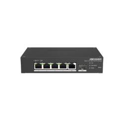 Фото 1 4-портовый управляемый PoE коммутатор Hikvision DS-3T1306P-SI/HS
