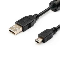 Фото 1 Інтерфейсний кабель USB 2.0 - mini USB 0.8 м з фільтром