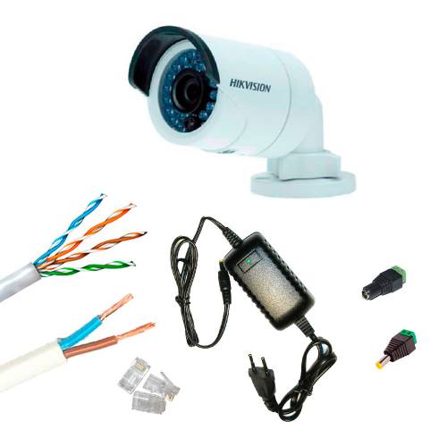 Фото Комплект Smart IP видеонаблюдения охраны периметра на базе 2 Мп камеры DS-2CD2025FHWD-I