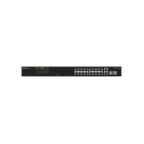 Фото 18-портовый неуправляемый PoE коммутатор Ruijie Reyee RG-ES118FGS-LP