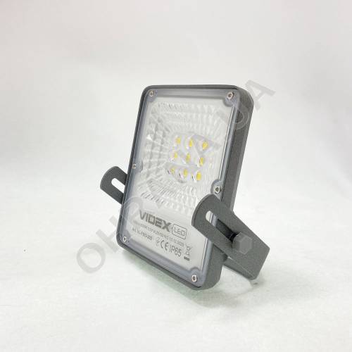 Фото Вуличний прожектор LED VIDEX 10W з сонячною батареєю