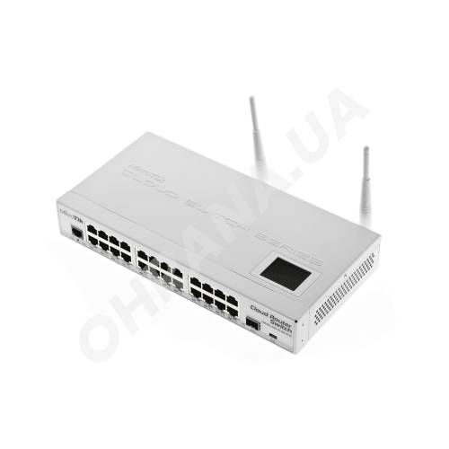 Фото 24-портовый управляемый коммутатор MikroTik CSS326-24G-2S+RM