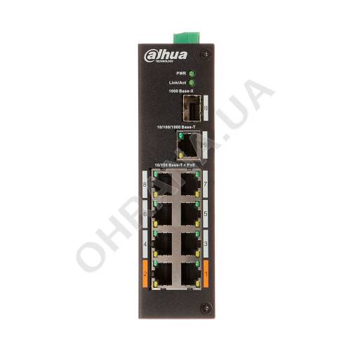 Фото 8-портовый неуправляемый РоЕ коммутатор Dahua DH-PFS3111-8ET-96-F