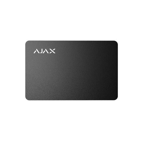 Фото Захищена безконтактна картка для клавіатури Ajax Pass Black (3шт)