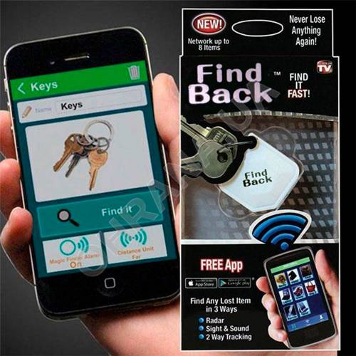 Фото Bluetooth брелок для поиска вещей Find Back