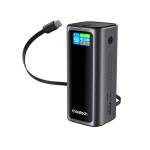 Фото Повербанк Choetech B815 20000мА·ч 130W Grey со встроенным кабелем