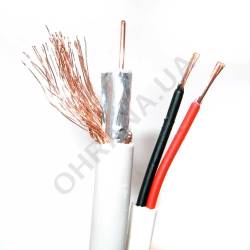 Фото 2 Комбінований кабель Trinix RG59 Cu + 2x0.5 CCA білий, бухта 305 м
