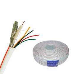 Фото 1 Коаксиальный кабель Eplex RG-6 (60%) CCS экранированный белый