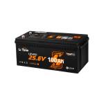 Фото Акумулятор LiFePO4 LiTime L24V100-100-BASIC-BT-8-A160 25.6 В, 100 А·год