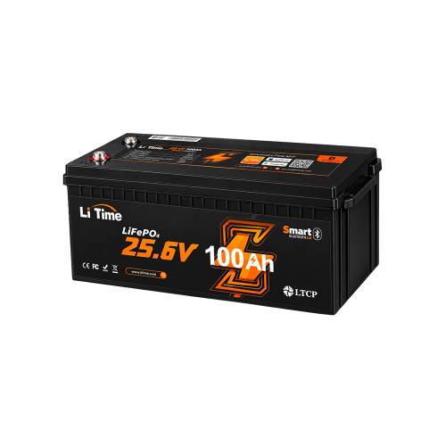 Фото Аккумулятор LiFePO4 LiTime L24V100-100-BASIC-BT-8-A160 25.6 В, 100 А·ч