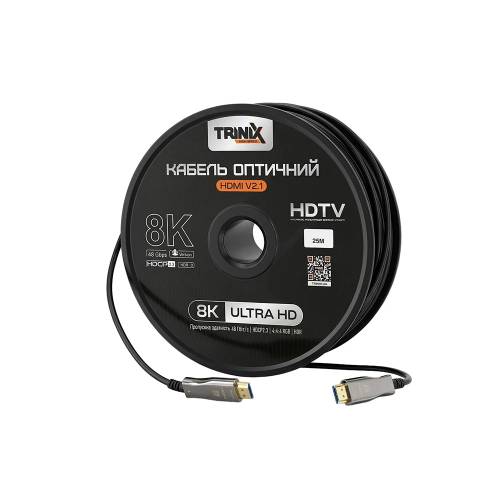 Фото Інтерфейсний кабель HDMI V2.1 оптичний 25 м Trinix