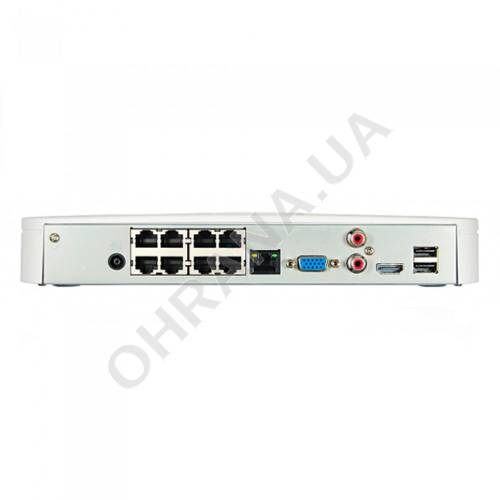 Фото 8-канальный Smart 1U 8PoE IP видеорегистратор DH-NVR1A08-8P