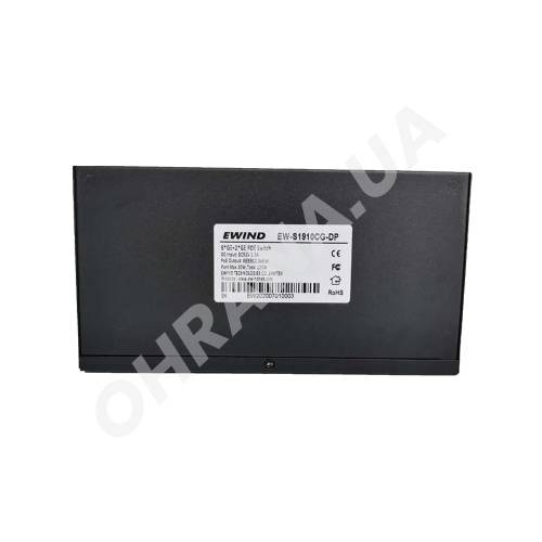 Фото 10-портовый неуправляемый PoE коммутатор Ewind EW-S1910CG-DP