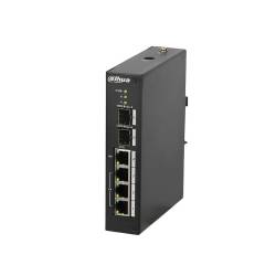 Фото 1 4-портовый управляемый PоE коммутатор Dahua DH-PFS4206-4P-120