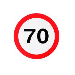 Фото 1 Информационная наклейка «Ограничение скорости 70»