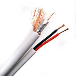 Фото 1 Комбинированный кабель Trinix RG59 Cu + 2x0.5 CCA белый