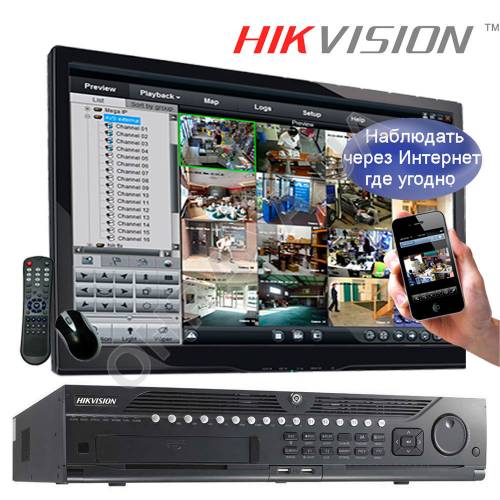 Фото IP видеорегистратор Hikvision DS-9664NI-I8 64 канальный до 12 Мп
