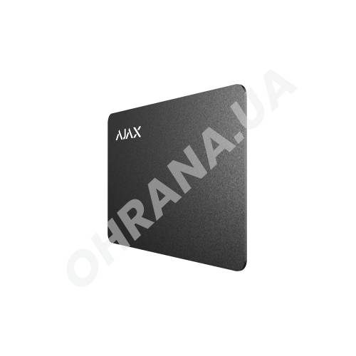 Фото Захищена безконтактна картка для клавіатури Ajax Pass Black (10шт)