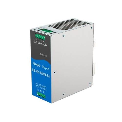 Фото Блок питания Ruijie RG-NIS-PA240-54 AC/DC 54В 4.4А 240 Вт на DIN-рейку