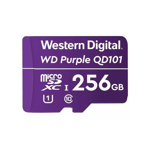 Фото Карта памяти Western Digital microSDXC 256Gb 10 class (WDD256G1P0C) для видеонаблюдения