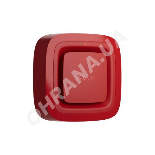 Фото Беспроводной адресный пожарный извещатель звуковой Ajax EN54 FireProtect (Sounder) Red