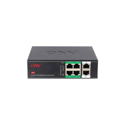 Фото 6-портовый неуправляемый PoE коммутатор ONV-H3064PS