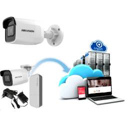 Фото 1 Облачный 4G комплект для улицы камеры Hikvision DS-2CD2021G1-IW и роутера MikroTik
