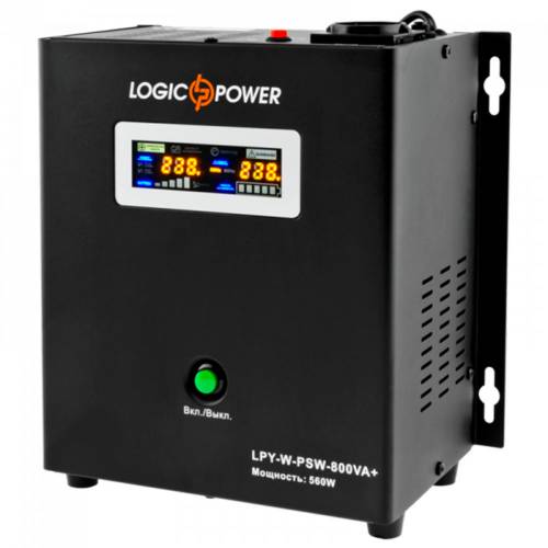 Фото Джерело безперебійного живлення LogicPower LPY-W-PSW-800VA+ 560 Вт, 5A/15A, 220 В